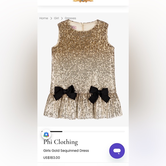 Gold Sequin Sleeveless Top with Black Bows
